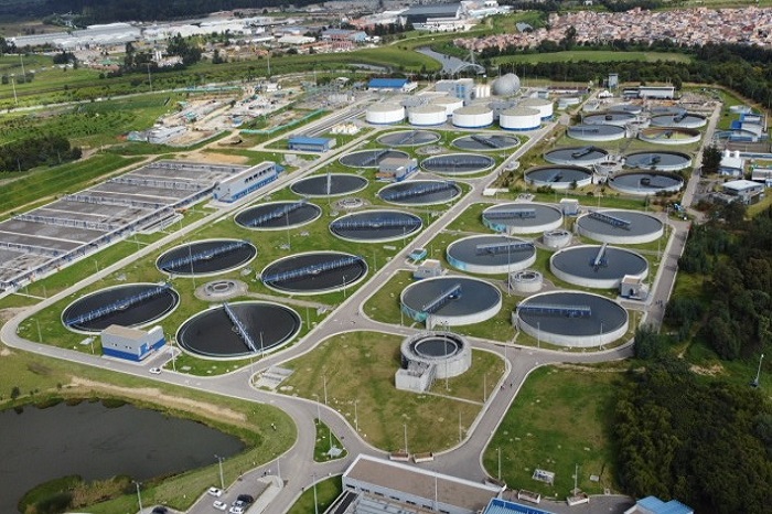 Panorámica de la Planta de Tratamiento de Aguas Residuales PTAR Salitre